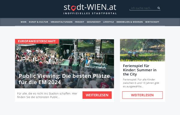 Vorschau von www.stadt-wien.at, Stadt Wien - Informationsportal