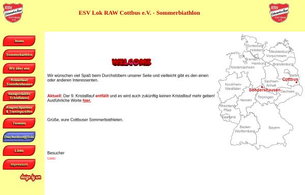 Vorschau von www.cottbus-sommerbiathlon.de, Sommerbiathlon in Cottbus