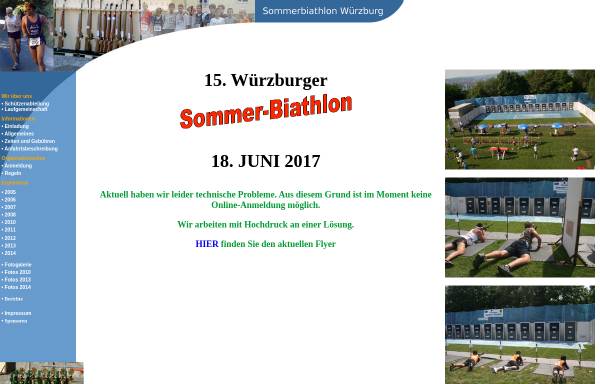 Vorschau von www.sommerbiathlon-wuerzburg.de, Würzburger Sommerbiathlon