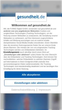 Vorschau der mobilen Webseite www.gesundheit.de, Roche: Hormone