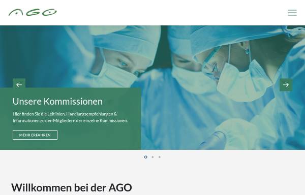Vorschau von www.ago-online.de, Arbeitsgemeinschaft Gynäkologische Onkologie e.V.