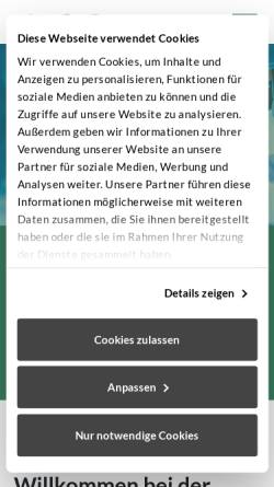 Vorschau der mobilen Webseite www.ago-online.de, Arbeitsgemeinschaft Gynäkologische Onkologie e.V.