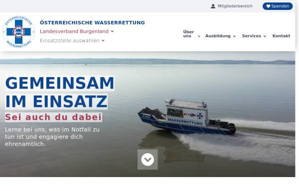 Vorschau von b.owr.at, Österreichische Wasser-Rettung - Landesverband Burgenland