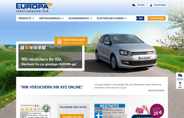 Vorschau von www.deutscheinternetversicherung.de, Deutsche Internet Versicherung AG