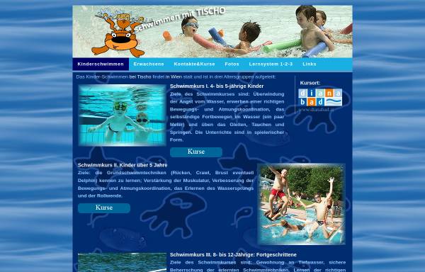 Vorschau von schwimmen.tischo.com, Schwimmen mit Tischo - Wien