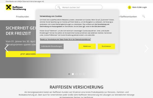 Vorschau von www.raiffeisen-versicherung.at, Raiffeisen Versicherung