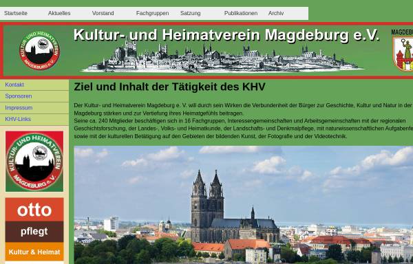 Vorschau von khv-magdeburg.de, Kultur- und Heimatverein Magdeburg.e.V.
