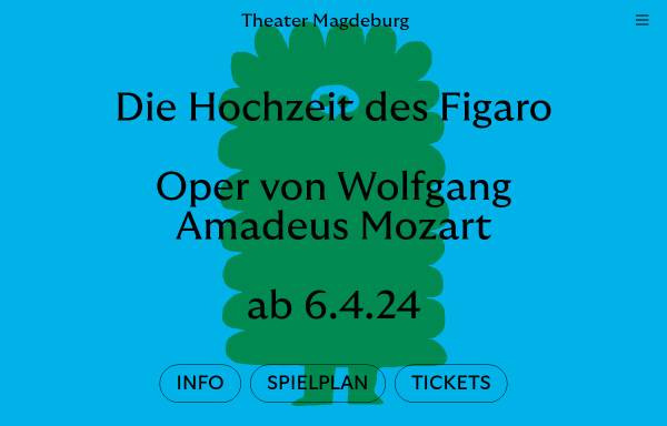 Vorschau von www.theater-magdeburg.de, Theater der Landeshauptstadt