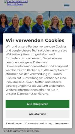 Vorschau der mobilen Webseite www.betriebsmedizin.com, Betriebsmedizinischer Dienst Oberallgäu
