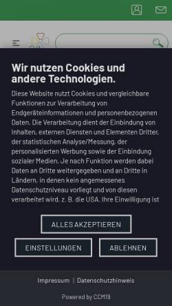 Vorschau der mobilen Webseite www.eva-abfallentsorgung.de, EVA GmbH - Abfallentsorgung im Landkreis