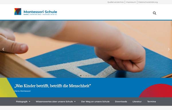 Vorschau von www.montessori-schule-weiden.de, Montessori Schule / Gemeinsam leben - Gemeinsam lernen e.V.