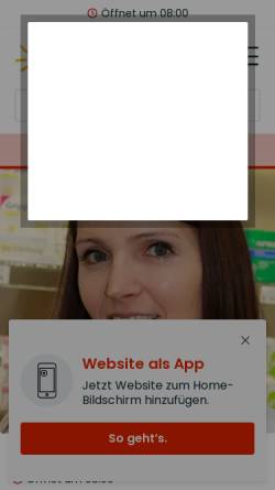 Vorschau der mobilen Webseite www.sonnenapotheke-weiden.de, Sonnen - Apotheke Weiden