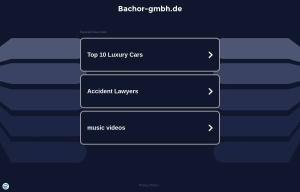 Vorschau von www.bachor-gmbh.de, Bachor GmbH