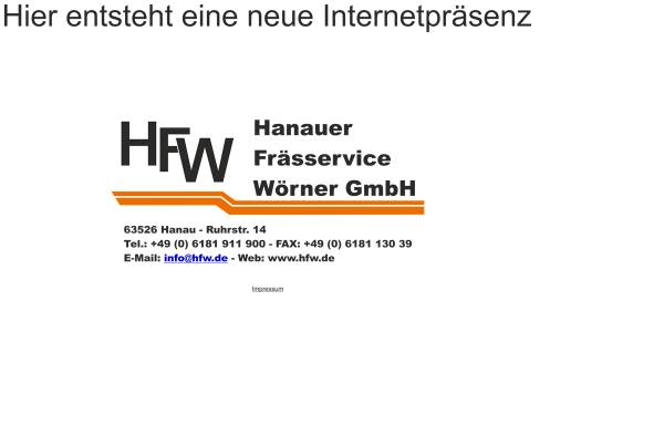 HFW Hanauer Frässervice Wörner GmbH