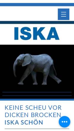 Vorschau der mobilen Webseite www.iska-bau.de, ISKA Schön GmbH