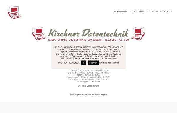 Vorschau von www.kirchner.de, Kirchner Holding GmbH