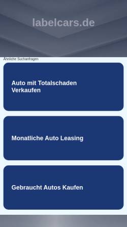 Vorschau der mobilen Webseite www.labelcars.de, Amatron Automotive GmbH
