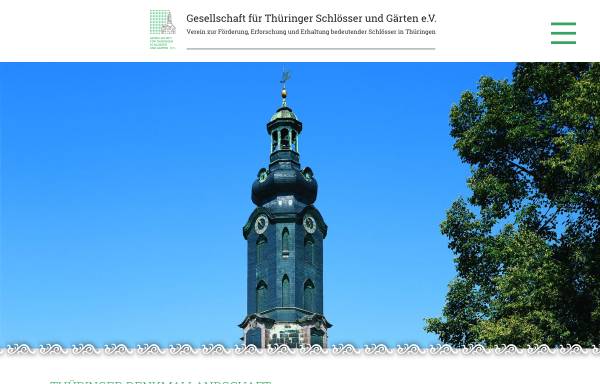 Vorschau von www.thueringen-schloesser.de, Gesellschaft für Thüringer Schlösser und Gärten e.V.