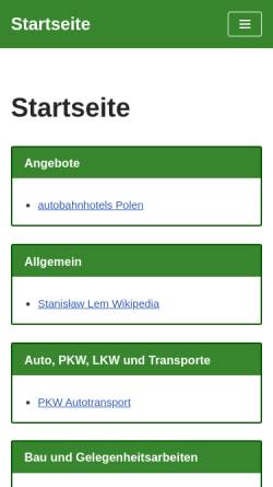 Vorschau der mobilen Webseite www.stanislaw-lem.de, Stanislaw Lem