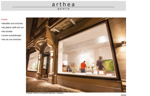 Vorschau von www.arthea.de, Galerie arthea.
