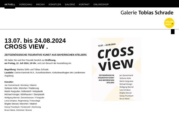 Vorschau von www.galerie-tobias-schrade.de, Galerie Tobias Schrade