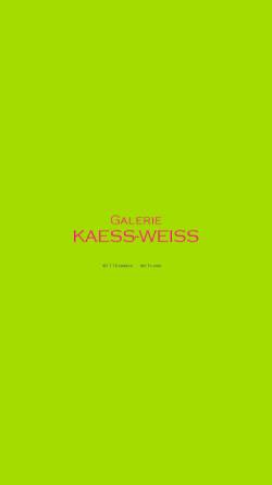 Vorschau der mobilen Webseite www.galeriekaessweiss.com, Galerie Kaess-Weiss