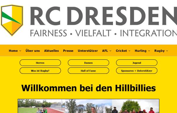 Vorschau von www.dresdenrugby.de, Hillbillies - Rugby-Verein Dresden e.V.