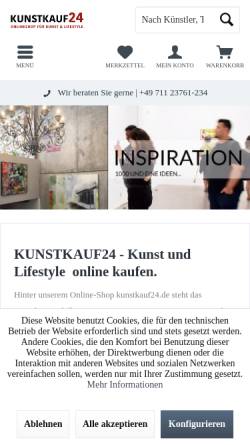 Vorschau der mobilen Webseite www.kunsthaus-schill.de, Kunsthaus Schill