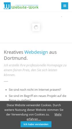 Vorschau der mobilen Webseite www.website-work.de, Michael Werner, Website-Work