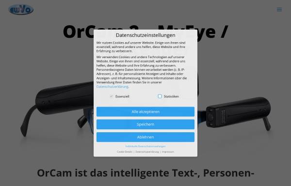 Vorschau von orcam.ewvo.de, OPTRON Beratungs- und Vertriebsbüro Enno Vogel