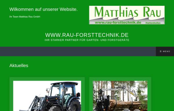 Vorschau von www.rau-forsttechnik.de, Matthias Rau GmbH. Land-, Forst-, Kommunaltechnik