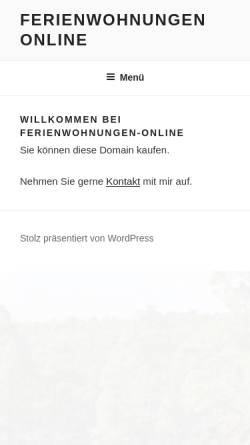 Vorschau der mobilen Webseite www.ferienwohnungen-online.de, Ferienwohnungen-Online.de [OV-Medien GmbH]
