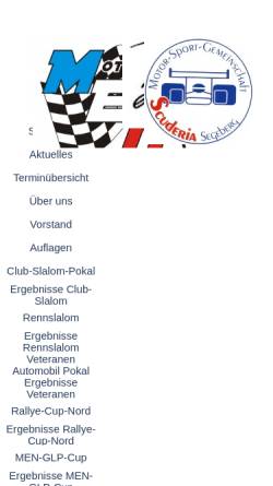 Vorschau der mobilen Webseite www.rallye-cup-nord.de, Rallye Cup Nord