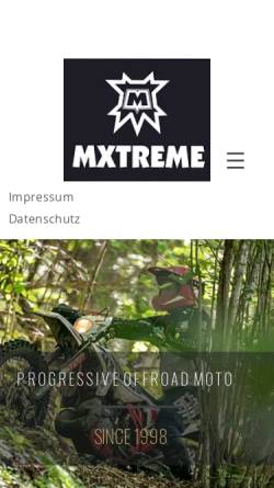 Vorschau der mobilen Webseite www.mxtreme.de, MXTreme