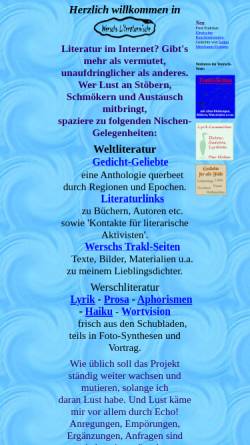 Vorschau der mobilen Webseite www.literaturnische.de, Werschs Literaturnische