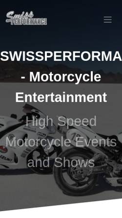 Vorschau der mobilen Webseite www.swiss-performance.ch, Swiss Performance