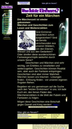 Vorschau der mobilen Webseite www.das-letzte-einhorn.at, Das letzte Einhorn