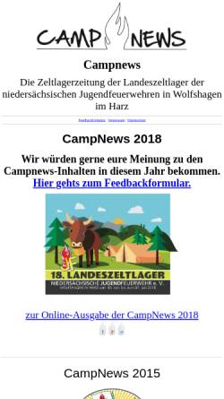 Vorschau der mobilen Webseite www.campnews.de, Campnews