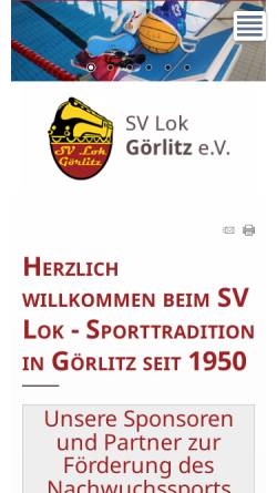 Vorschau der mobilen Webseite sv-lok-goerlitz.de, SV-Lok Goerlitz