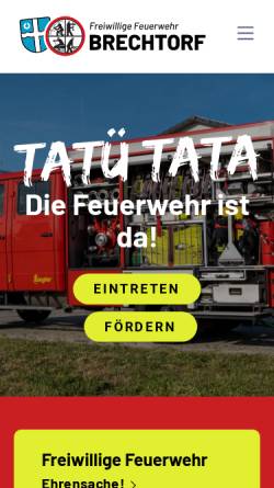 Vorschau der mobilen Webseite www.ff-brechtorf.de, Freiwillige Feuerwehr Brechtorf