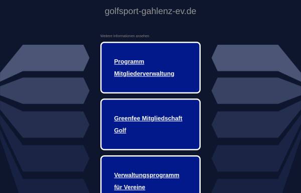 Vorschau von www.golfsport-gahlenz-ev.de, Golfclub Chemnitz/ Gahlenz