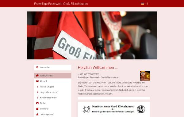 Vorschau von www.feueraus.de, Freiwillige Feuerwehr Groß Ellershausen der Stadt Göttingen