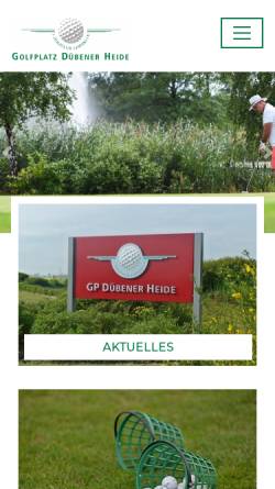 Vorschau der mobilen Webseite www.gp-duebener-heide.de, Golfclub Leipzig
