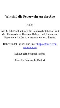 Freiwillige Feuerwehr Ohndorf