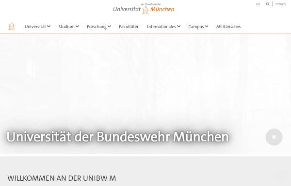 Vorschau von www.unibw.de, Universität der Bundeswehr (UniBwM)