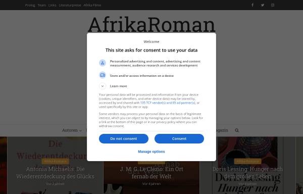 Vorschau von www.afrikaroman.de, AfrikaRoman