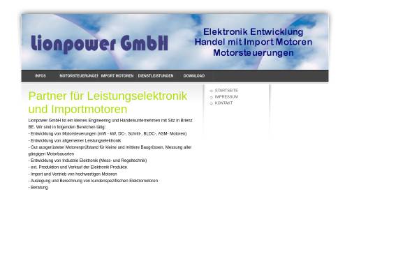 Vorschau von www.lionpower.ch, Lionpower GmbH