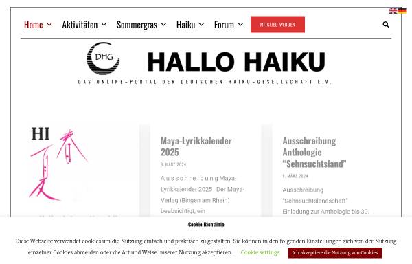 Vorschau von haiku.de, Hamburger Haiku Verlag
