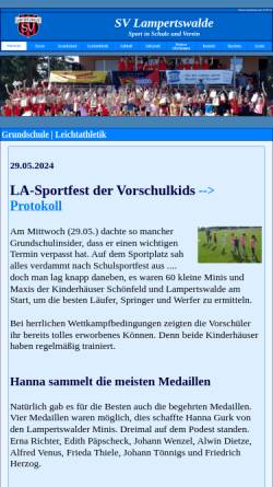 Vorschau der mobilen Webseite www.sv-lampertswalde.de, SV Lampertswalde e.V.