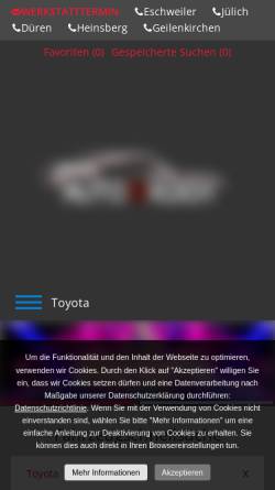 Vorschau der mobilen Webseite www.eschweiler-toyota.de, Auto-Koch GmbH & Co. KG